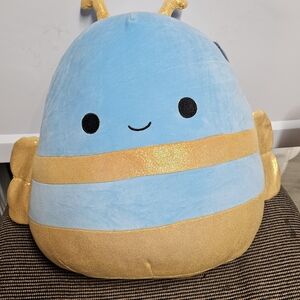 Squishmallows Blue and Gold Bee Stuffed Animal